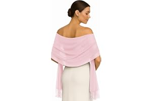 SHAWL FACTORY Ladies Scarf Pashmina Shawls and Wraps for Women Wedding Shawl for Evening Dresses Winter Warm