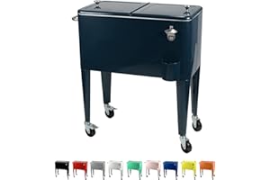 KAILUA COOLER SERVE COOL DRINKS Kailua Cooler - Frigorifero per bevande - scatola di raffreddamento - Box Frigo - Frigo Portatile - Carrello Portabevande - Carrello Mobile Bar - refrigerator