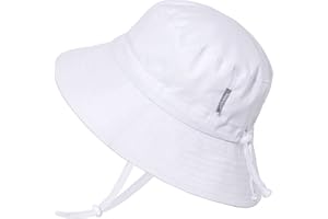 JAN & JUL Baby Toddler Kids Breathable Cotton Bucket Sun-Hat 50 UPF, Adjustable for Growth, Stay-on, Unisex