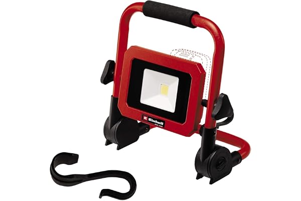 Einhell Lampe sans fil TC-CL 18/1800 Li Power X-Change (l18V, LED puissante, variateur rotatif, tête lumineuse orientable à 360°, pied repliable) Livré sans Batterie ni Chargeur