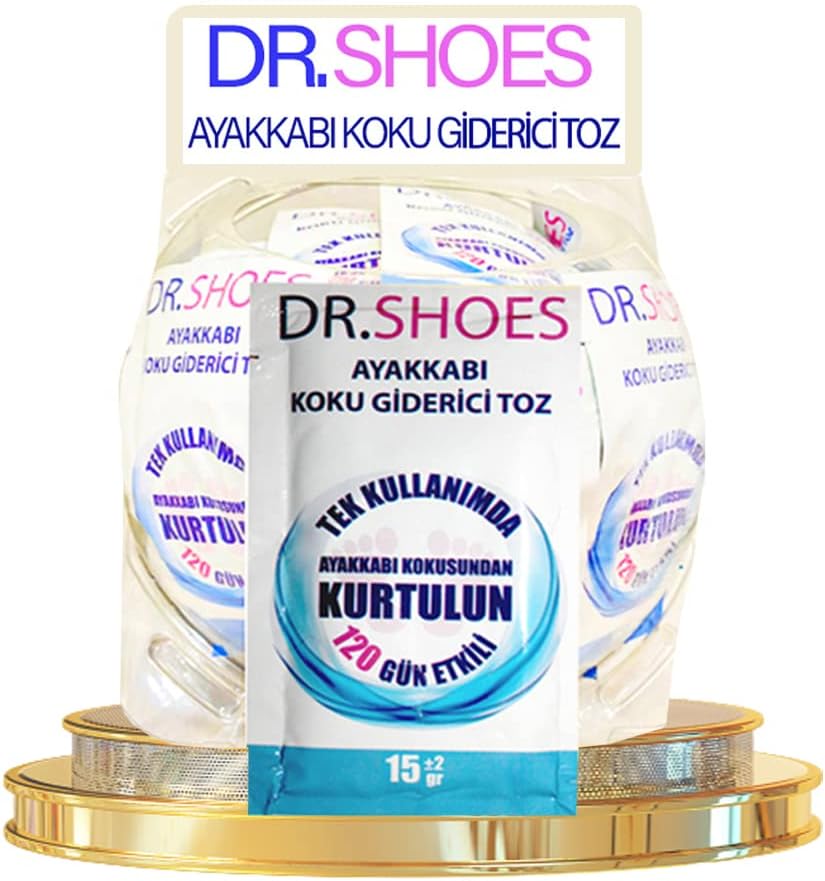 DR.SHOES 3 Adet Ayak Koku Giderici - Ayakkabı Koku Giderici Toz 120 Gün Etkili - DR.SHOES ile Ayak Kokusuna Elveda Deyin