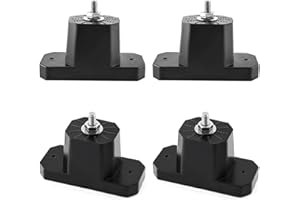 BEASAFY 4 Stück Schwingungsdämpfer Klimaanlage, Gummidämpfer Vibrationsdämpfer, Gummilager Klimaanlagen Stoßdämpfer für Innen-und Außenklimaanlagen (Schwarz)