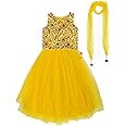 A.T.U.N. (ALL THINGS UBER NICE) Baby-Girls Synthetic Regular Fit Readymade Ghagra Choli And Dupatta Set (Glhg Ksg Amb_Yellow_1-2 Years)