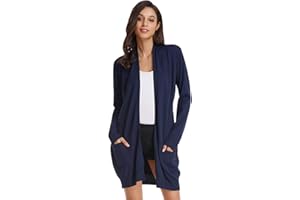 GRACE KARIN Cardigan Donna Lungo Cardigan a Maniche Lunghe Elegante Casual