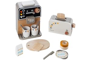 howa Caffettiera e tostapane in legno incl. 13 pezzi Accessori 4887