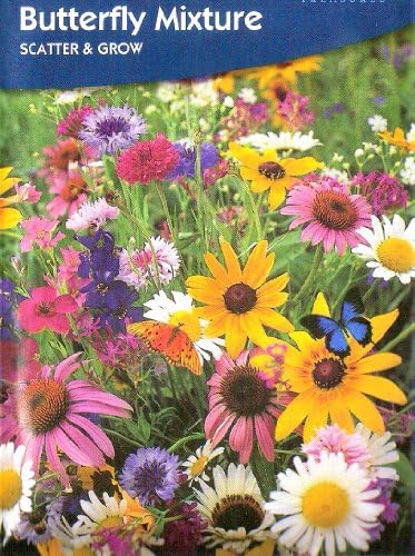 Butterfly Mix Flower Seeds/Scatter &amp; Grow/Nectar Rich/Attractive to butterfly &amp; bees/Field/Wild Flowers 12/2019