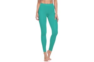 Merry Style Lunghi Leggings Fuseaux Sportivi da Donna Pratico Modello a Vita Alta in Cotone Naturale MS10-198