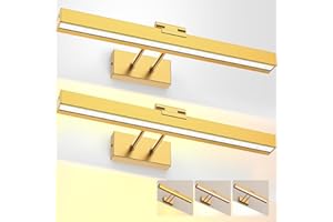 LABOREDUCER Picture Lights for Wall,Battery Operated Picture Light Brass Gold 4000mAh Rechargeable with Remote,Cordless Art Light Adjustable Degree with Magnet,Dart Board Lights 2 Pack