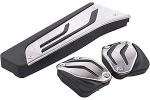 DOO ENGY Pedalkappen Pedalabdeckung Pedalsatz Fußpedal Bremspedal Gaspedal Kupplungspedal Kupplung Pedale Abdeckung Pedalauflage Fußablage für 1er F20 F21 2er F22 F23 F87 3er F30 F31 F34 F80 4er F32 F82
