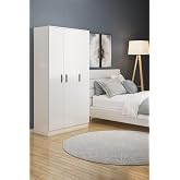 ABETE 3 Door Wardrobe (DRESS CABINET-LOAD-PERSONS) / White
