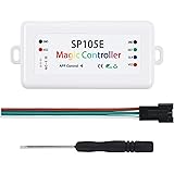 VIPMOON Trådlös Bluetooth-kontroll, SP105E magisk styrenhet Bluetooth 4.0 2048 pixlar iOS/Android APP för DC5V-24V WS2811/WS2