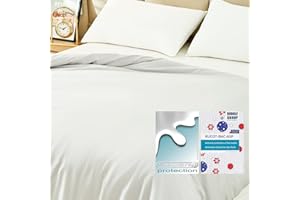 Sleepymoon Bettbezug für Gewichtete Decke Waschbarer Abnehmbarer Bezug für Erwachsene (hellgraue Baumwolle, 152 * 203 cm) 100% Natürliche Baumwolle