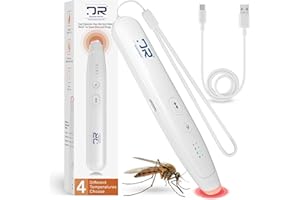 Dynamic Revive Electronic Itch Healer – Bite and Sting Relief Device for Insect Bite Relief – For Mosquito, Bee, Spider Bites – Rechargeable with 4 Temperature Modes for Kid & Adults