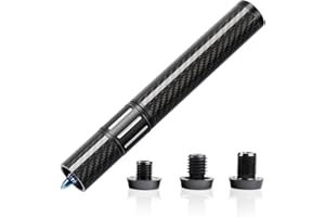 KONLLEN Przedłużenie kija basenowa z 3 zderzakami, włókno węglowe, akcesoria bilardowe, akcesoria do Mezz Predator ZOKUE Jflowers Cue