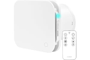 Turbionaire Trend Plus 150 WM Aspiratore per Bagno, Cucina, Telecomando, Multifunzione, 7 Velocità + Boost, Valvola di Non Ritorno, Timer regolabile, Silenzioso,150 mm, Basso consumo energetico