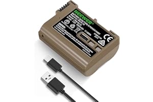 NEEWER 2400mAh EN-EL15c Replacement Camera Battery for Nikon Zf Z8 Z7 II Z6 II Z5, 1.9 Hours Full Charge with USB Type C Fast Charging Compatible with Nikon D850 D810 D780 D750 D610 D500 D7500 D7200
