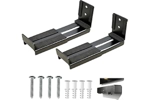 2 stycken universal soundbar vägghållare soundbar hållare för tv väggfäste hylla högtalarhållare upp till max 15 kg djupjuste