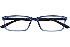 OPULIZE SEE Occhiali da lettura uomo e donna, Anti Luce Blu con Lenti Antibagliore, Protezione UV, Montatura Rettangolare, Cerniere a Molla
