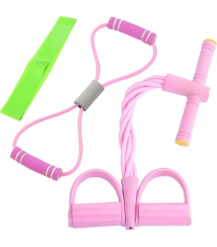 Corde De Tension élastique Avec Poignées – Pour Pilates, Yoga, Voyage, Tout Le Corps