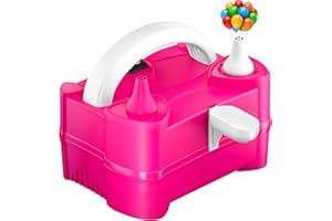 ALVAR Electric Balloon Pumps, Portable Dual Nozzle Balloon Inflators Blower Machine 220-240V 400W, Inflator Blower Pump for Party, Wedding, Birthday, Activities and Decoration