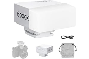 Godox iM20 Mini Flash de Cámara Camera Flash Blanco 470 mAh 440 Flashes de Máxima Potencia 3sTiempos de Reciclaje 5 Niveles de Potencia Manual para Sony Zve10 Zv1 Sony A7III Ricoh Gr3 Fujifilm F1