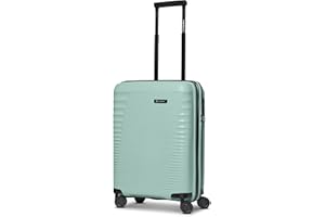 Farmhood Eco Edition Hartschalen Kabinen-Koffer nachhaltig | Kleiner Cabin-Trolley 40 x 22 x 55 cm mit Dehnfalte von 44 auf 50 Liter erweiterbar | Ultra-leicht nur 2,61 Kg