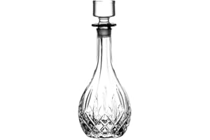 RCR CRISTALLERIA ITALIANA RCR Opera Bottiglia Tonda Vino, Vetro Sonoro, Trasparente, 1 unità (Confezione da 1)