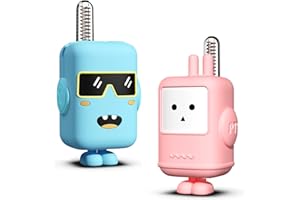 KID ODYSSEY Walkie Talkies für Kinder, Wiederaufladbares Funkgerät mit Silikonhülle & Licht, 10 Stunden Sprechzeit, große Reichweite, statikfrei, Outdoor-Spielzeug für Camping, Ausflug, Abenteuer im Freien