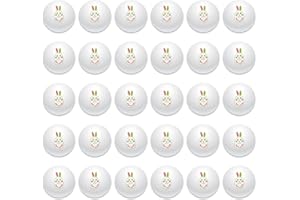 niCWhite Eater Bunny Ping Pong Balls 30pcs Rabbits Table Tennis Bouncing Balls 1.57" for Easter Basket Fillers, Easter Hunt, Eater Indoor Outdoor School Family Games