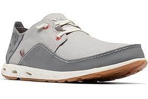 Columbia Men's Bahama Vent PFG Lace Relaxed Boat Shoe, Steam, Ti Grey Steel, 12 UK