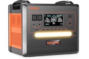 CELLPLAY SOLARPLAY Station Electrique Portable 2500w, 2300wh Générateur Solaire avec LiFePO4 Batterie, 12 Ports Sortie, Power Station pour Camping-Cars, Voyages, Domestique, Balcon (Q2402M)