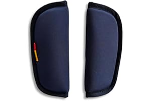 SeedFuture Gurtschoner für Kinderwagen, universal, weich, für Neugeborene, Kinder, Kleinkinder, Schultergurtpolster, Blau, 2 Stück