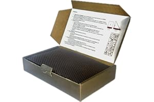 Ubswax Bienenwachs Kerzen Bastelset – 10 Bienenwachsplatten 20x12 cm – Natürliches Kerzen Selber Machen Set Kinder – Umweltfreundliche Beeswax Candles DIY für Zuhause & Schule (Schwarz)