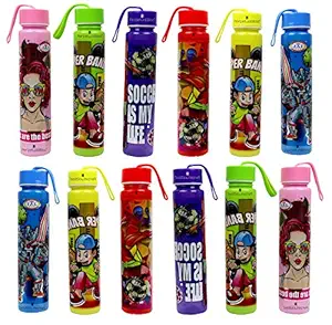 Perpetual Bliss Cartoon Character Water Bottle for Boys|Girls|Kids Birthday Party Return Gift {Pack of 12}