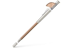 Graf von Faber-Castell 118567 Lápiz Perfecto, bañado en platino, marrón