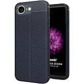 Microsonic Apple iPhone 17e i&ccedil;in Kılıf Deri Dokulu Silikon Lacivert [iPhone 17e ile Uyumlu Kılıf - Lacivert]