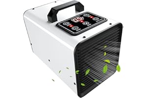 TESIPLZ Ozone & Negative Ion 2 IN1 Generator,60,000 Mg/h Digital Commercial Industrial Odour Removal Eliminator Deodorizer Machine Air Purifier for Home,Car Smoke,Pet Urine Smell Remover