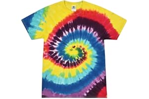 Colortone Camiseta Batik Unisex 'Swirl' | Camiseta Hippie Hombre Camiseta Hippie Mujer S - 5XL con Diferentes Estampados | Ropa Flower Power Mujer y Hombre de algodón | Diseño Batik teñido a Mano