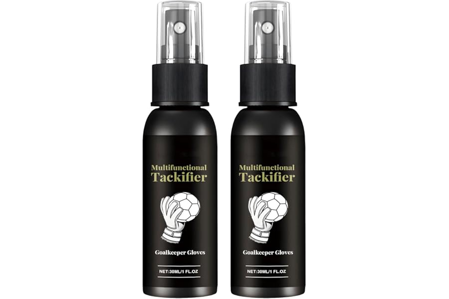 2PCS Goalkeeper Glove Glue Grip Spray, Enhanced Grip Spray for Goalie Gloves, Perfect for Soccer, Baseball, Rugby & More, 30ml