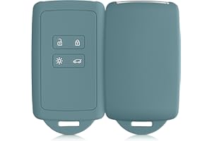 kwmobile Custodia Compatibile con Renault con 4 tasti Smart Key (solo Keyless Go) - Cover Chiavi Auto Protezione Copri Telecomando - Copri Chiave Copertura antique stone