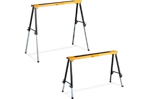 Relaxdays arbetsbock, 2-pack, HBT: 91,5 x 106 x 50 cm