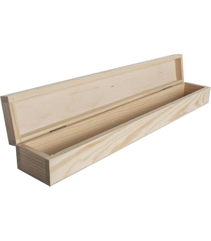 Boîte En Bois GLOREX Naturel - 20x10x5cm, Bois FSC, Fermeture Secure