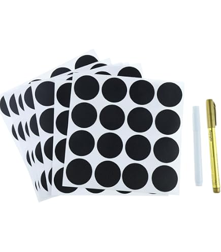 Runde Farbcode-Sticker 25 Mm – Packung Mit 30 Etiketten, 36 Farben Wählbar (hier: Schwarz)