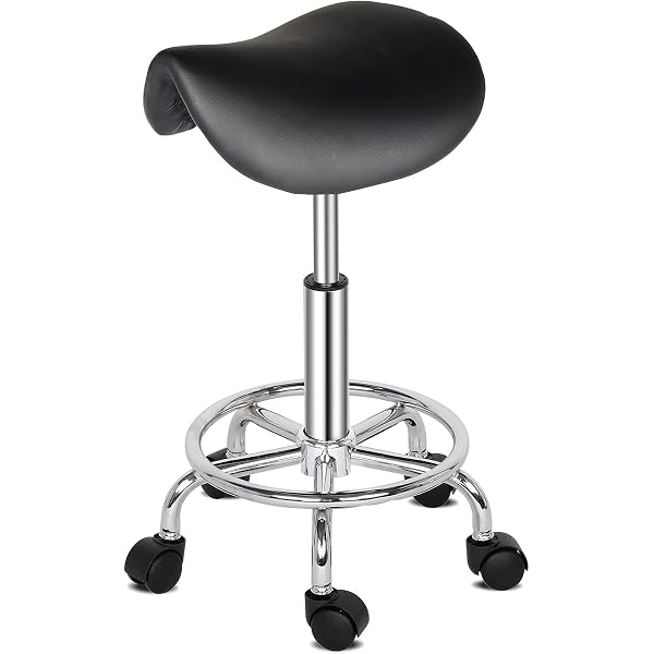 Tabouret Roulant Ergonomique ZEN – Hauteur Réglable 48-60 Cm, Roulettes Souples, Assise 37 Cm, Crème - 10