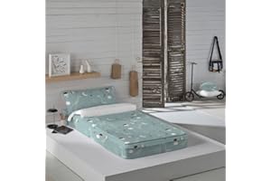 Saco Nórdico con Relleno Haciendo el Indio Jurasic Green (90 x 190 cm) (Cama de 90)