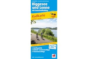 Biggesee und Lenne mit SauerlandRadring: Radkarte mit Ausflugszielen, Einkehr- & Freizeittipps, wetterfest, reissfest, abwischbar, GPS-genau. 1:50000 (Radkarte: RK)