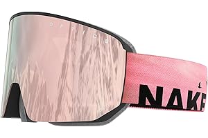‎NAKED OPTICS NAKED Optics NOVA Skibrille Männer, Ski Brille Frauen, Snowboardbrille, Ski-Brille schlechtes Wetter, Schibrille mit optionalen Wechselgläsern, Skiing Goggles
