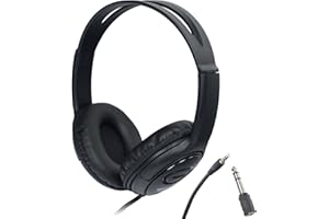 WOODBRASS HP-105 Casque Audio Studio fermé précis, équilibré et Confortable - Idéal pour l'Enregistrement, Monitoring et Le Mixage Home Studio, Mao, Podcast, DJ, écoute Quotidienne