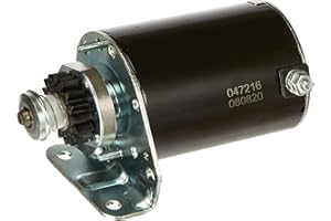 GREENSTAR - Démarreur Electrique - Pignon 16 Dents - Induit 108mm - Pour Modèles Monocylindre BRIGGS & STRATTON - Pièce Origine 399169, 490420, 494990, 497401, 497461, 499521, 691262, 795121