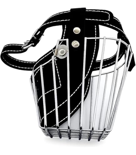 Steel Dog Muzzle XXL Imported Good for All Large Breed Dogs with